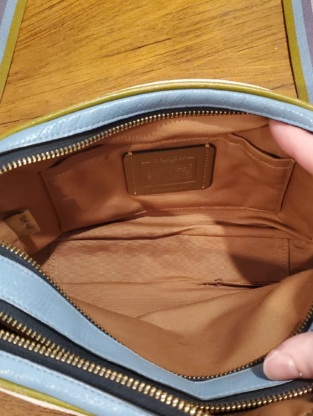 Coach multicolor pebbled